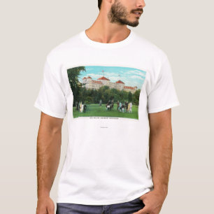 Berg-Washington-Hotel-Ansicht der Golf-Galerie T-Shirt