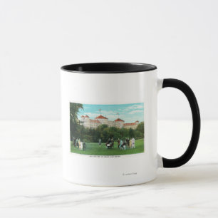 Berg-Washington-Hotel-Ansicht der Golf-Galerie Tasse