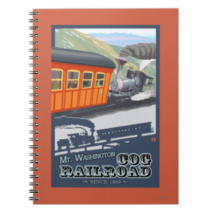 Berg Washington, neue HampshireCog Eisenbahn Notizblock