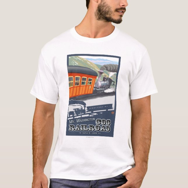 Berg Washington, neue HampshireCog Eisenbahn T-Shirt (Vorderseite)