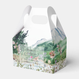 Berg-Wildblume Hochzeits-Hangover-Kit Geschenkschachtel