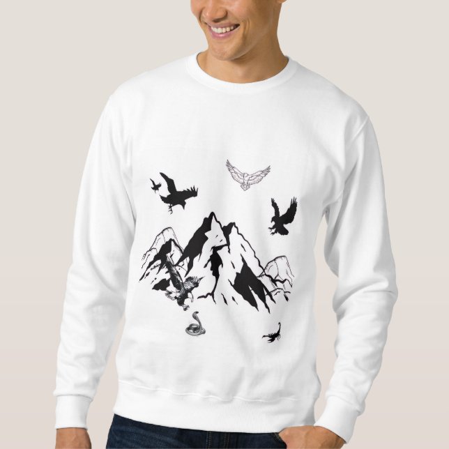 Bergadler-Sweatshirt Sweatshirt (Vorderseite)