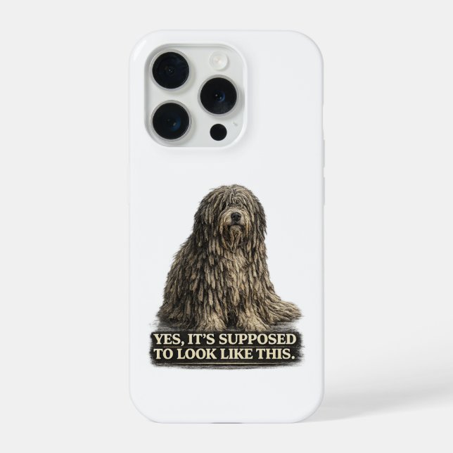 Bergamasco Hirtenhemd  iPhone 15 Pro Hülle (Rückseite)
