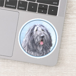 Bergamasco Sheepdog Malerei - Niedlicher Original  Aufkleber