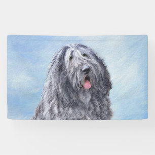 Bergamasco Sheepdog Malerei - Niedlicher Original Banner