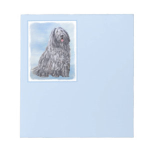 Bergamasco Sheepdog Malerei - Niedlicher Original Notizblock
