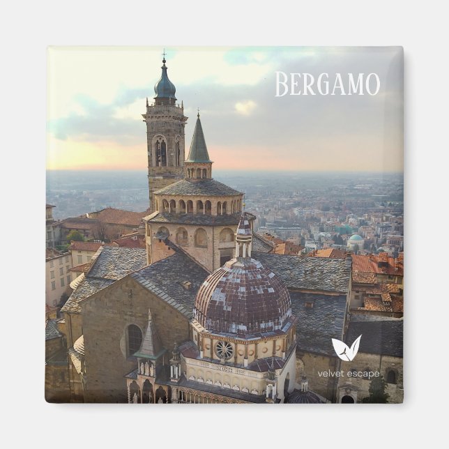 Bergamo, Italie - aimant frigo par Velvet Escape (Devant)