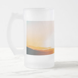 Bergaufgang Mattglas Bierglas