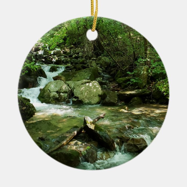 Bergbach in Cumberland Gap TN Keramik Ornament (Vorne)