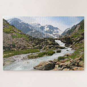 Bergbach-Landschafts-Puzzle