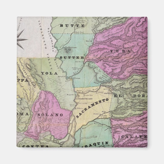 Bergbaubezirk Kalifornien Magnet (Vorne)