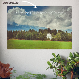 Bergbeobachtungsstelle Poster