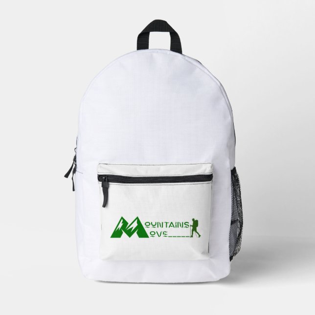 Bergbewegung Bedruckter Rucksack (Vorderseite)