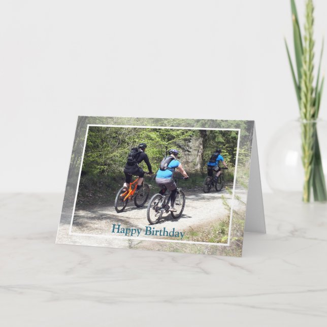 BERGBIKE Geburtstagskarte Dankeskarte (Vorderseite)