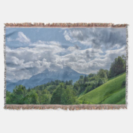 Bergblick in den Alpen Decke