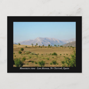Bergblick Postkarte - Chirivel Almeria Spanien