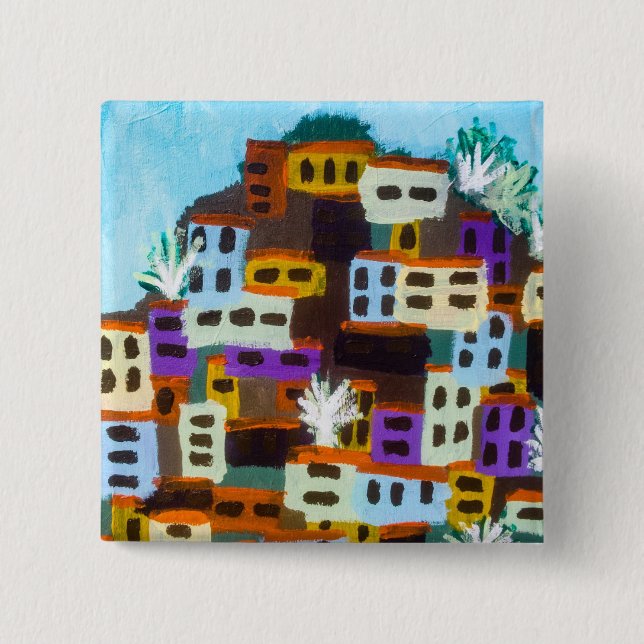 Bergdorf Button (Vorderseite)