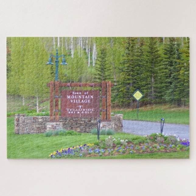 Bergdorf Telluride, Colorado, Schild (Horizontal)