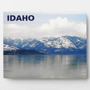 Berge am See Fotoplatte