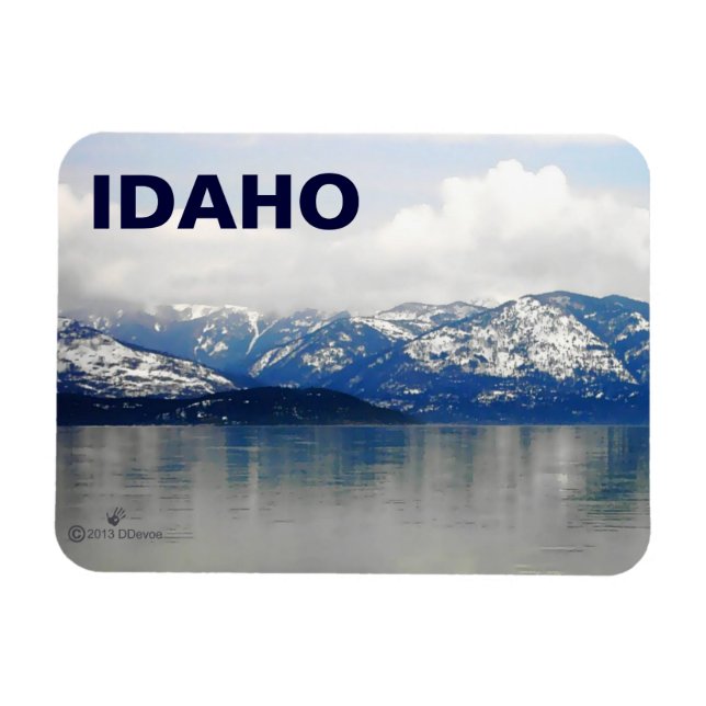 Berge am See Magnet (Horizontal)