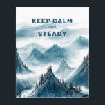 Berge Art Calm & Steady Zuhause Office Deco Acryl Wandkunst<br><div class="desc">Es ist großartig, Ihr Büro mit diesem klassisch blauen und weißen Berggemälde mit einem inspirierend Zitat zu dekorieren. Das Gemälde beschreibt die sanften Berge im traditionellen chinesischen Farbstil, der eng mit der Philosophie des Taoismus und des Zen-Buddhismus verknüpft ist und Ihnen dabei hilft, die Ruhe zu verbessern und die beständige...</div>
