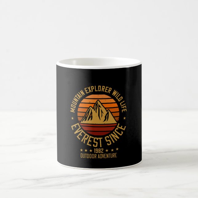 Berge - Berge Explorer - Wildtiere seit 1982 Kaffeetasse (Mittel)