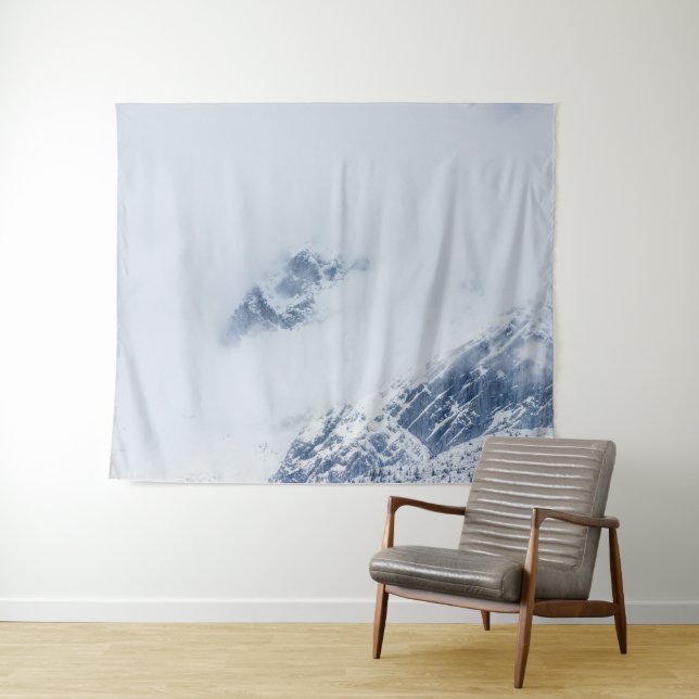 Berge bewölkt wandteppich (Beispiel (Horizontal))