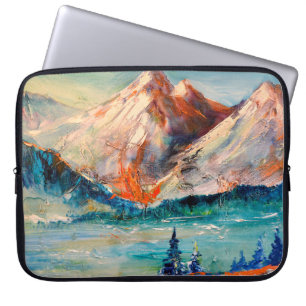 Berge, Canyon. Berggipfel, Bergrücken, Berge Laptopschutzhülle