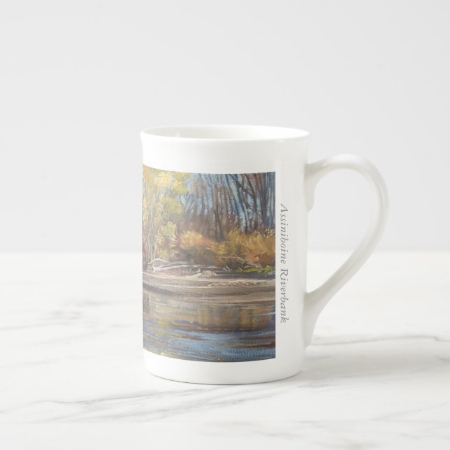 Berge d'Assiniboine - tasse de porcelaine tendre (Droite)