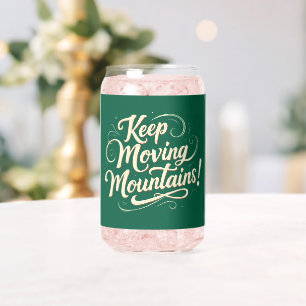 Berge der Motivation - Weiter Bewegen Design Dosenglas