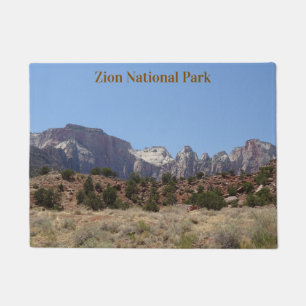 Berge des Zion Nationalparks Doormat Fußmatte