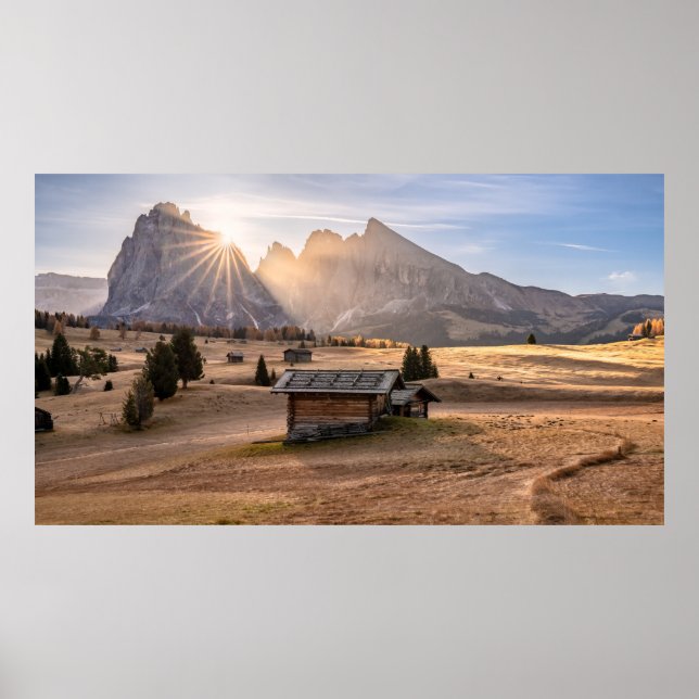 Berge Dolomiten Alpen Südtirol / Italien Poster (Vorne)