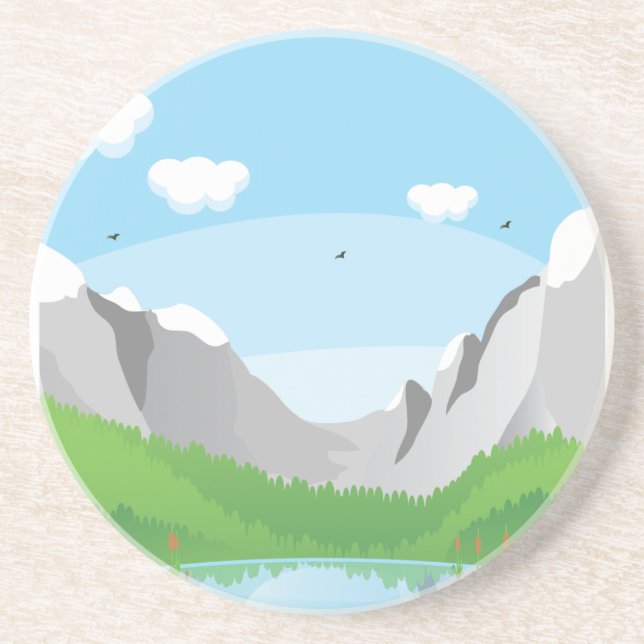 Berge Getränkeuntersetzer (Vorne)