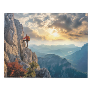 Berge Herausforderung Outdoor Adventure Erkundung Notizblock