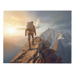Berge Herausforderung Outdoor Adventure Erkundung Notizblock