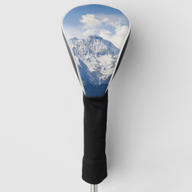 Berge Himmelswolken Golf Headcover (Vorderseite)