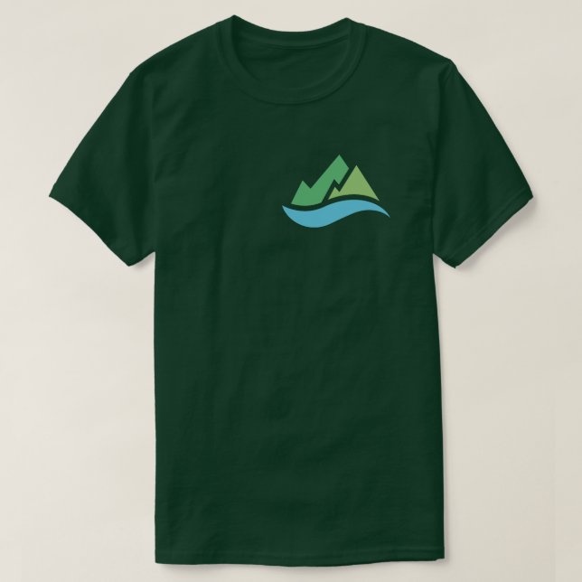 Berge Hurrikan Überschwemmungen Desaster Volunteer T-Shirt (Design vorne)
