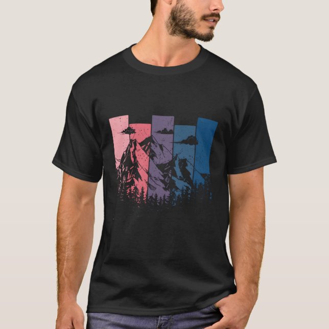 Berge im Freien Camg erschüttert T-Shirt (Vorderseite)
