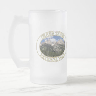 Berge im Grand Teton Nationalpark in Wyoming Mattglas Bierglas