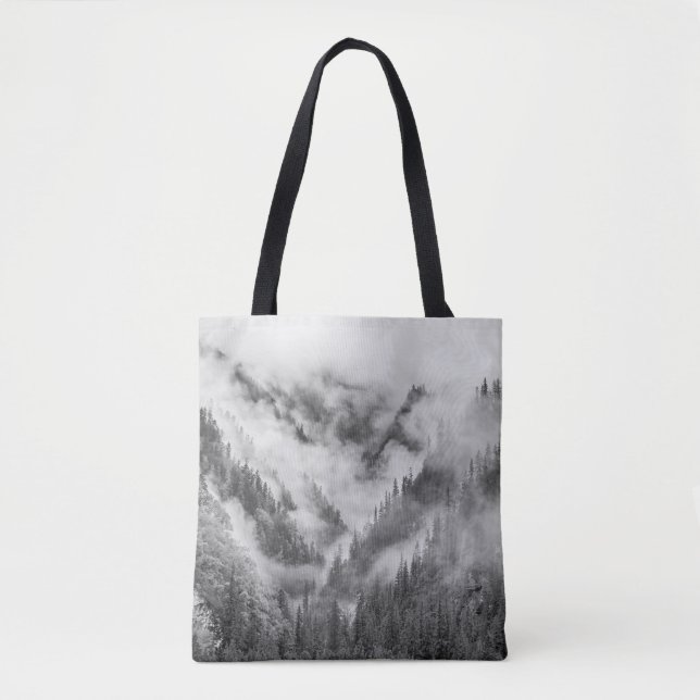 Berge im Nebel. Tasche (Vorderseite)