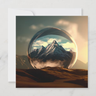 Berge in einer Blasen-Globe