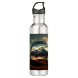 Berge in einer Blasen-Globe Edelstahlflasche