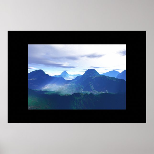 Berge in Frieden Poster (Vorne)