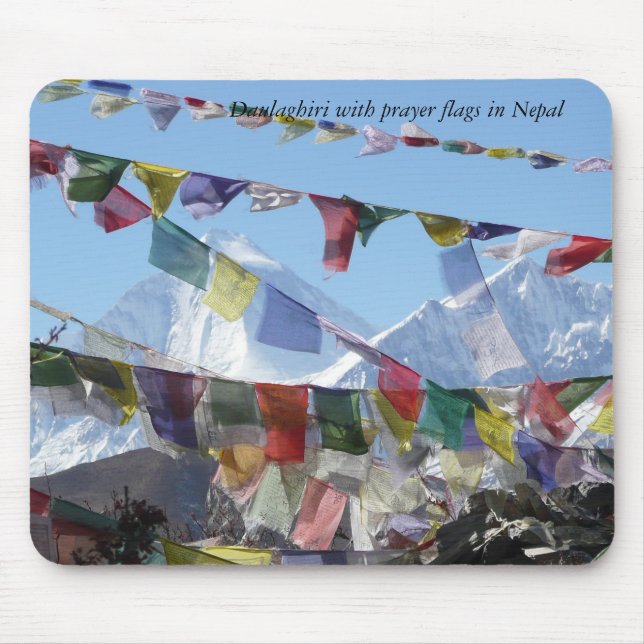 Berge in Nepal Mousepad (Vorne)
