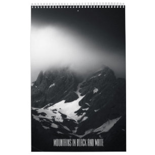 Berge in Schwarzweiß-v2-Foto Kalender