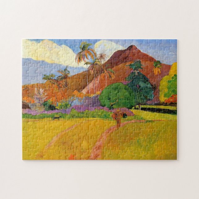 "Berge in Tahiti" - Paul Gauguin (Horizontal)