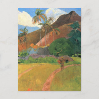 Berge in Tahiti - Paul Gauguin Postkarte