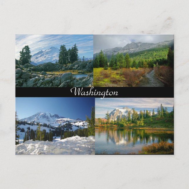 Berge in Washington Postcard Postkarte (Vorderseite)