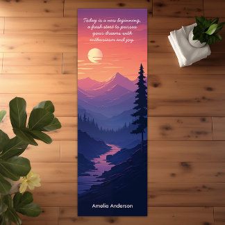 Berge Landschaft Peacfeul Sunset Yogamatte