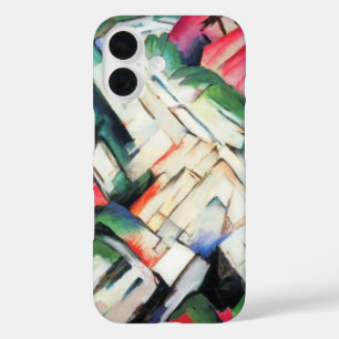 Berge (Landschaft) von Franz Marc, Vintage Art iPhone 16 Hülle